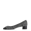 Scarpin Tweed Preto/Verniz Preto - imagem 4