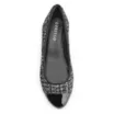 Scarpin Tweed Preto/Verniz Preto - imagem 5