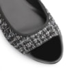 Scarpin Tweed Preto/Verniz Preto - imagem 6