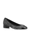 Scarpin Tweed Preto/Verniz Preto - imagem 1