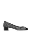 Scarpin Tweed Preto/Verniz Preto - imagem 2