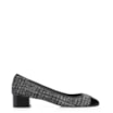 Scarpin Tweed Preto/Verniz Preto - imagem 2