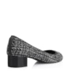 Scarpin Tweed Preto/Verniz Preto - imagem 3