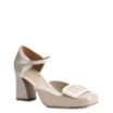 Scarpin Verniz Bege/Branco - imagem 1