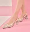 Scarpin Verniz Bege/Off White - imagem 2