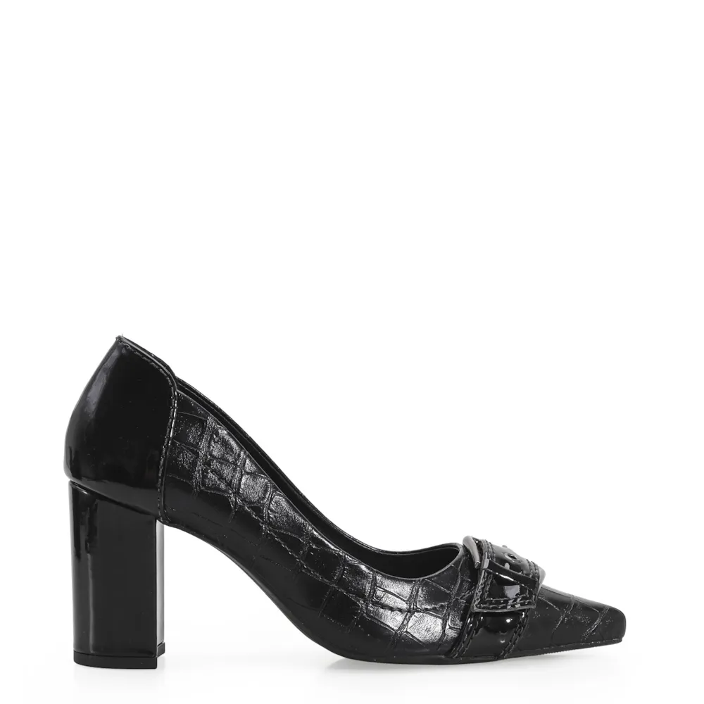 Scarpin Verniz/Croco Preto - imagem 3