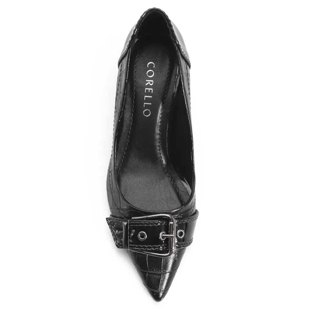 Scarpin Verniz/Croco Preto - imagem 6