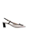 Scarpin Verniz Off White/Preto - imagem 3
