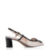 Scarpin Verniz Off White/Preto - imagem 4