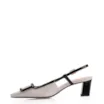 Scarpin Verniz Off White/Preto - imagem 5