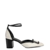 Scarpin Verniz Off White/Preto - imagem 3