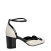 Scarpin Verniz Off White/Preto - imagem 4