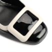 Scarpin Verniz Preto/Branco - imagem 6