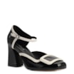 Scarpin Verniz Preto/Branco - imagem 1