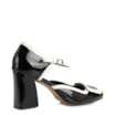 Scarpin Verniz Preto/Branco - imagem 3