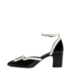 Scarpin Verniz Preto/Off White - imagem 4