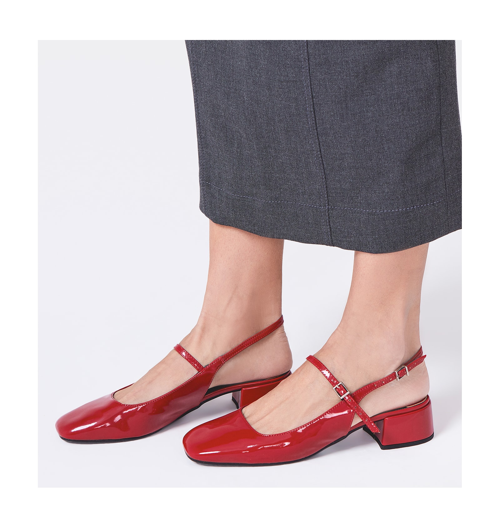 Scarpin Verniz Vermelho
