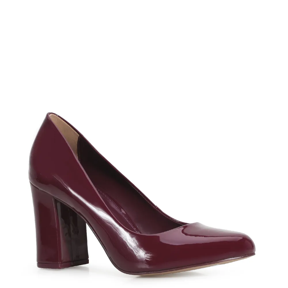 Scarpin Verniz Vinho