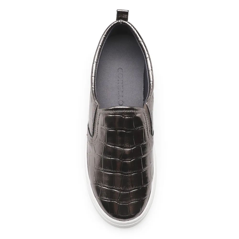 Slip On Alternativo Croco Prata Velho - imagem 5