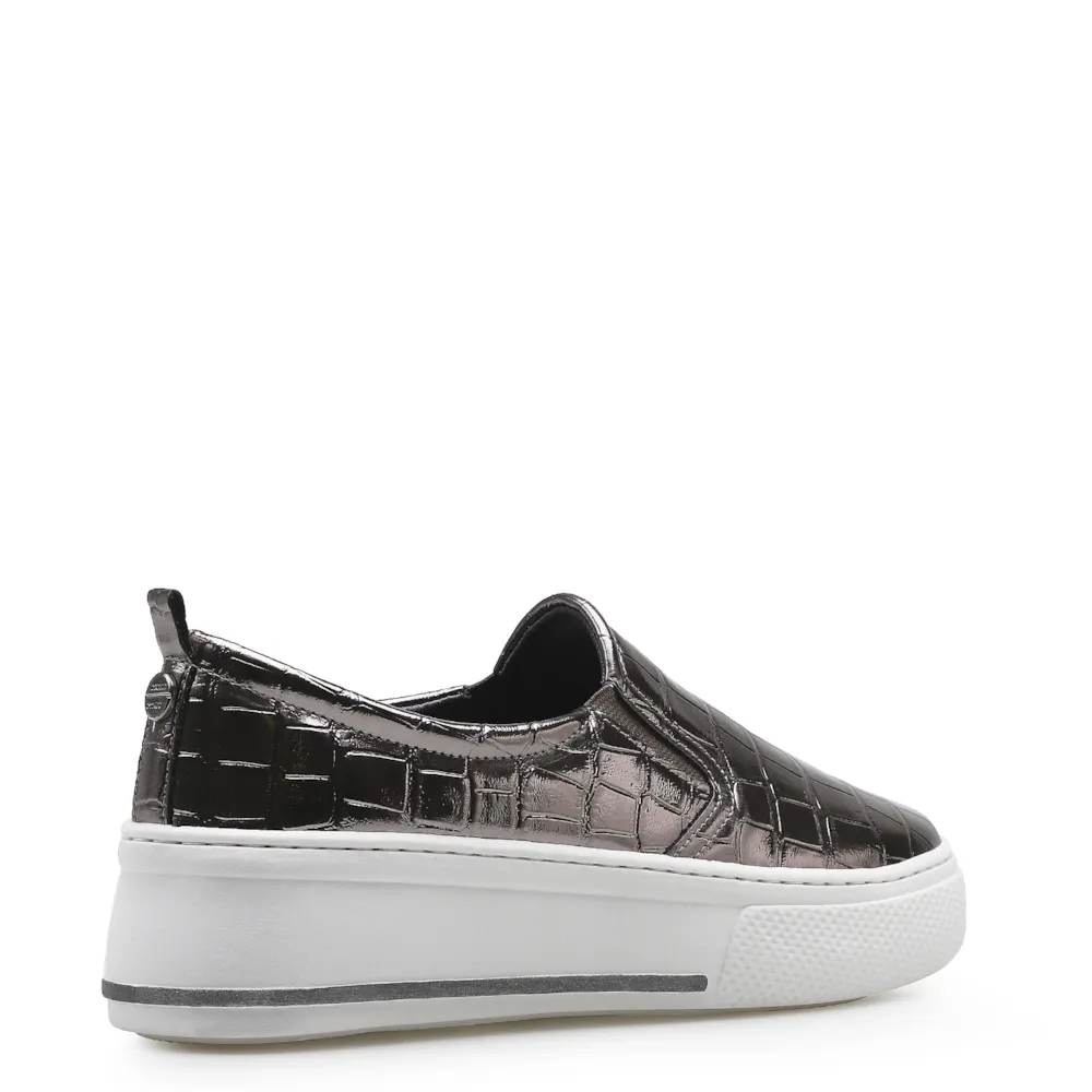 Slip On Alternativo Croco Prata Velho - imagem 3