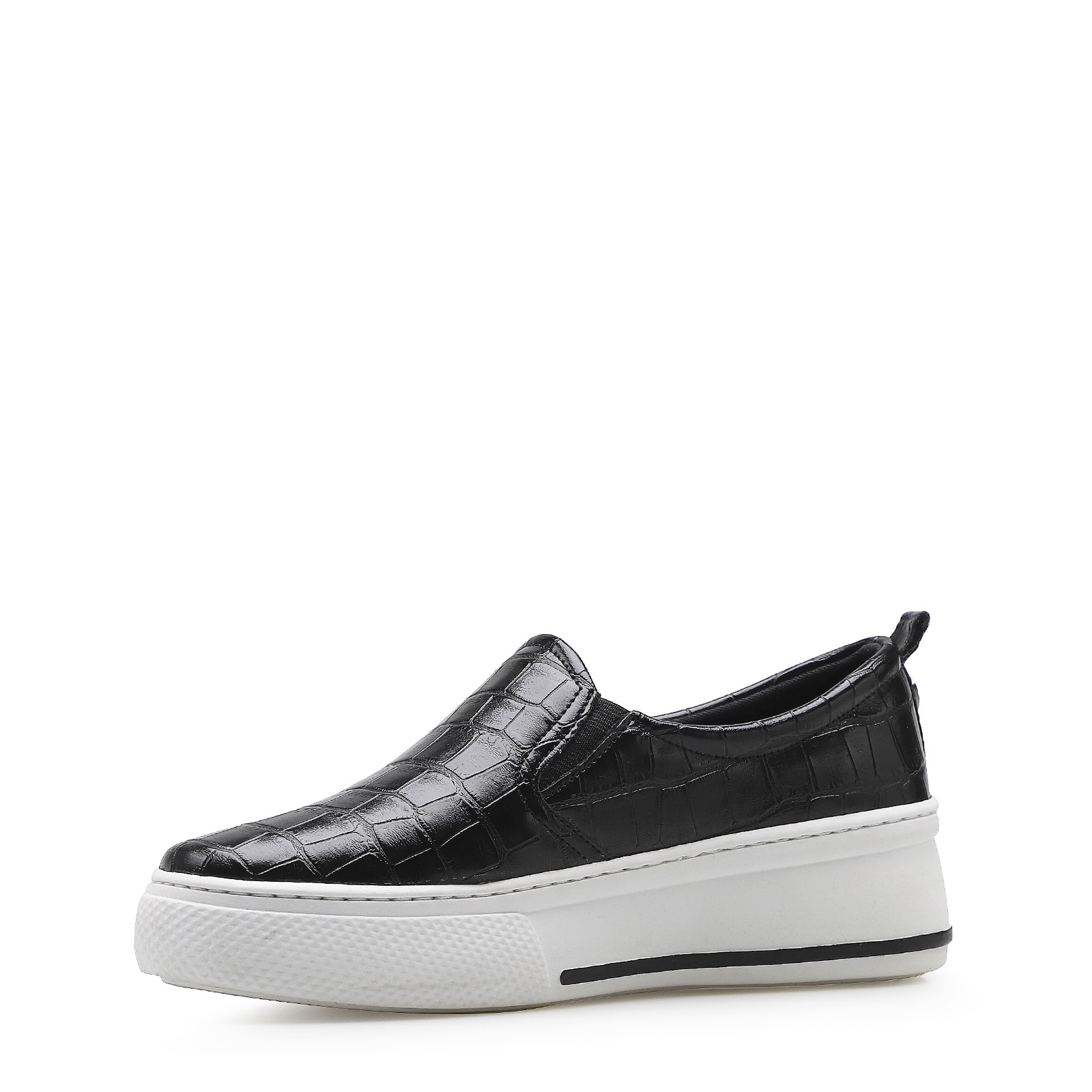 Slip On Alternativo Croco Preto