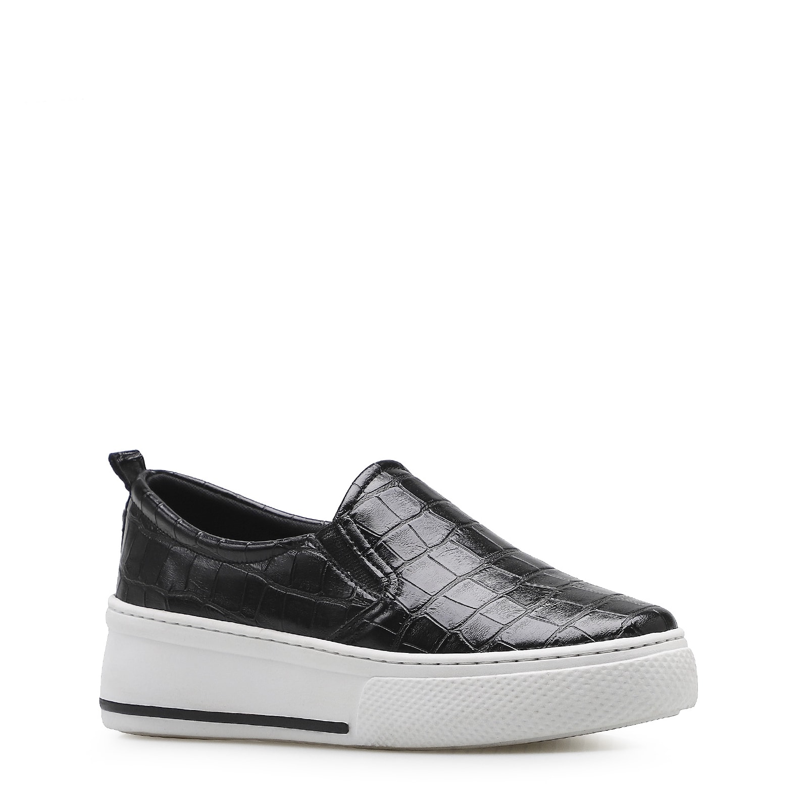 Slip On Alternativo Croco Preto