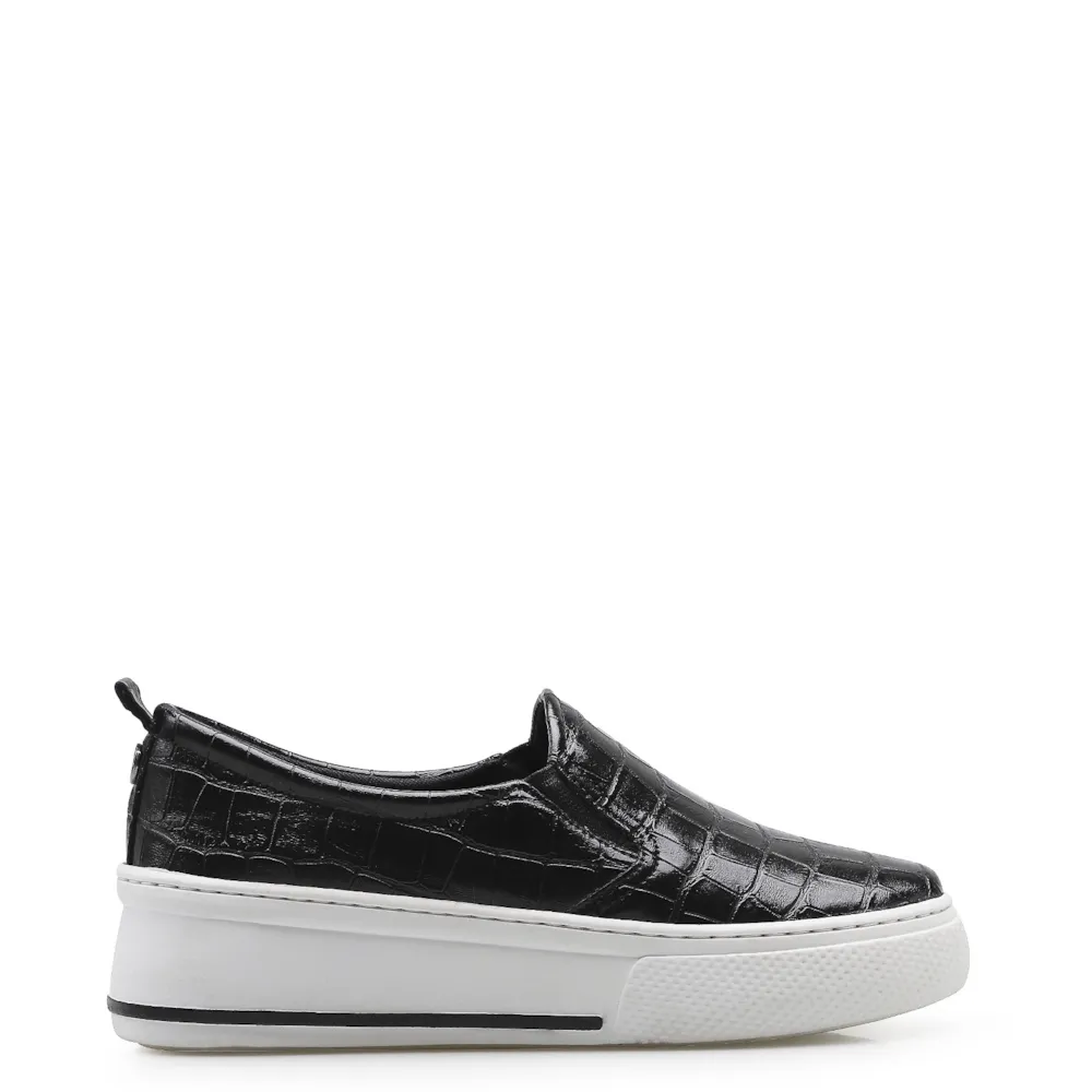 Slip On Alternativo Croco Preto - imagem 2