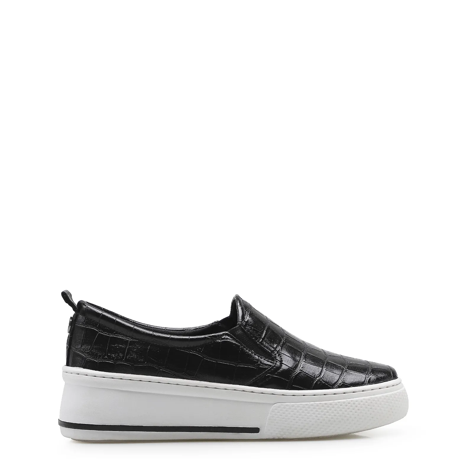 Slip On Alternativo Croco Preto