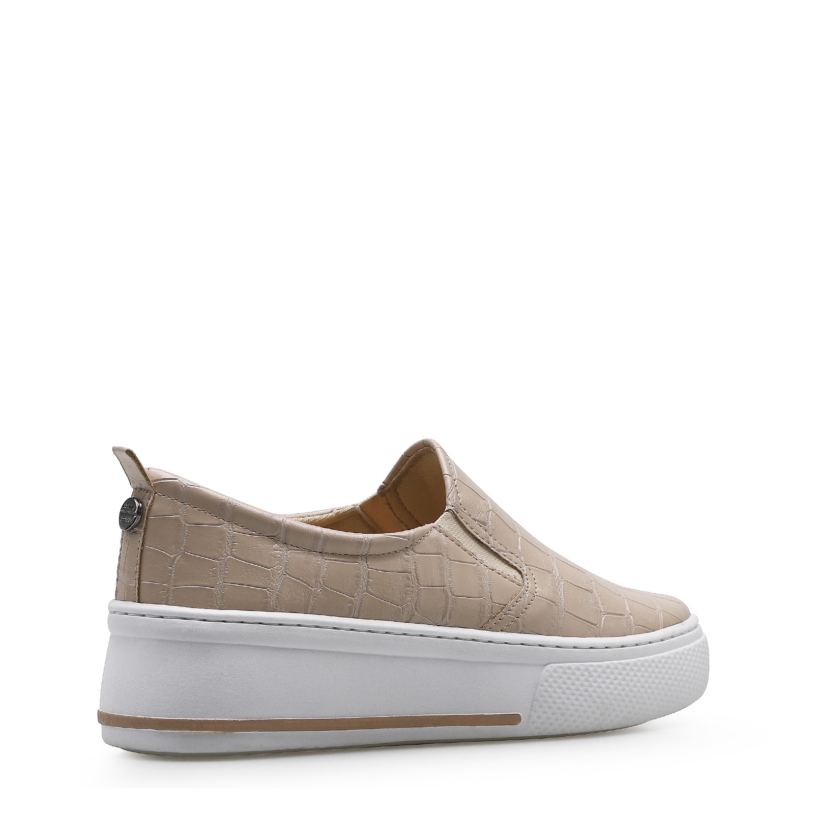 Slip On Alternativo Croco Vanilla