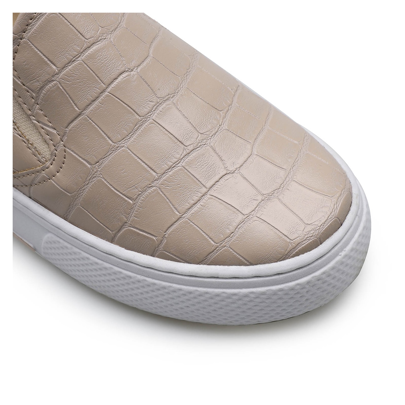 Slip On Alternativo Croco Vanilla