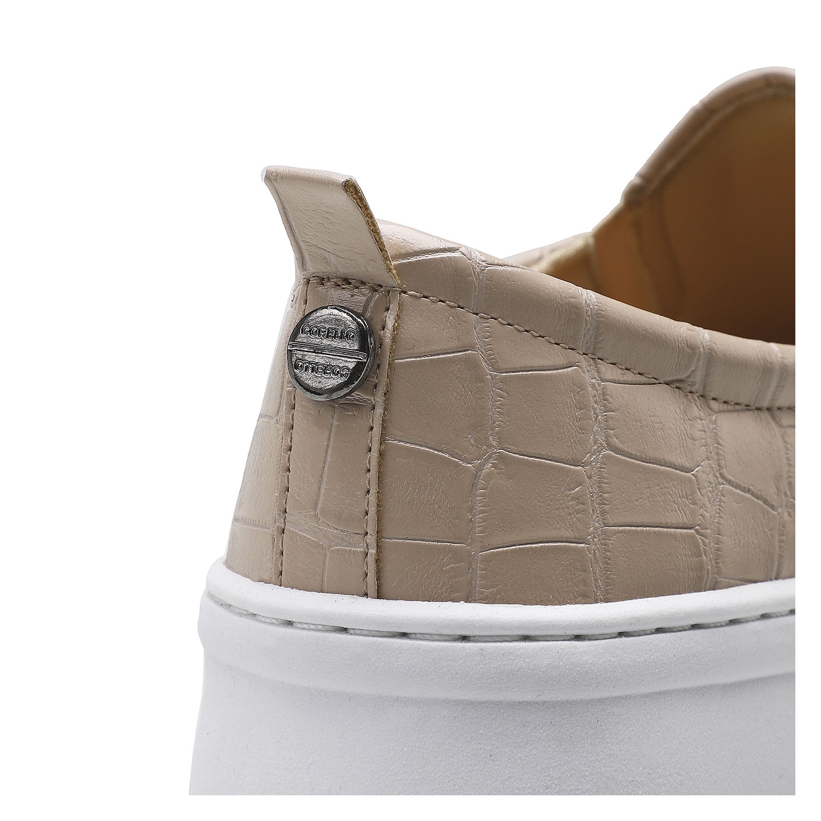 Slip On Alternativo Croco Vanilla