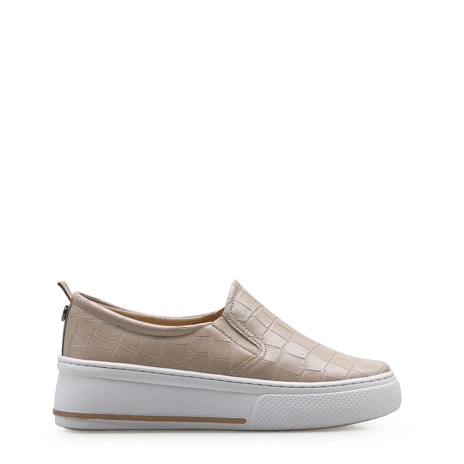Slip On Alternativo Croco Vanilla
