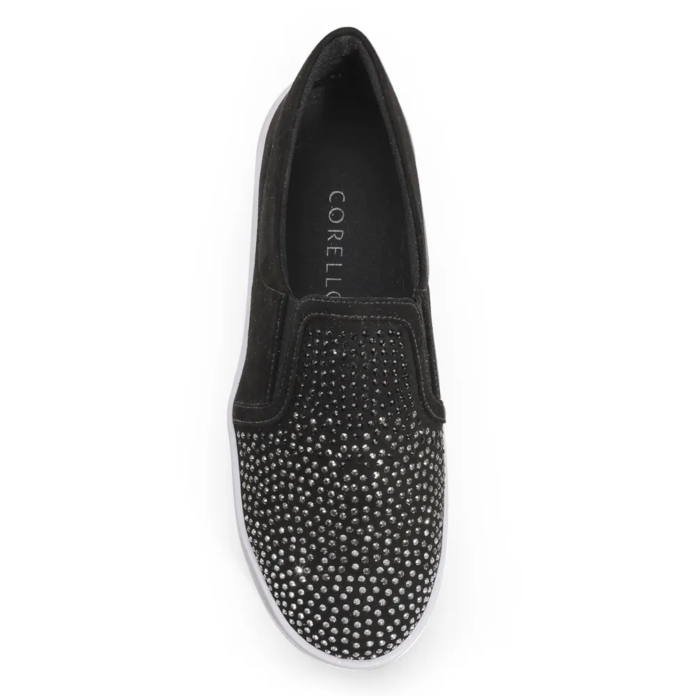 Slip On Brilho Alternativo Camurça Preto - imagem 5