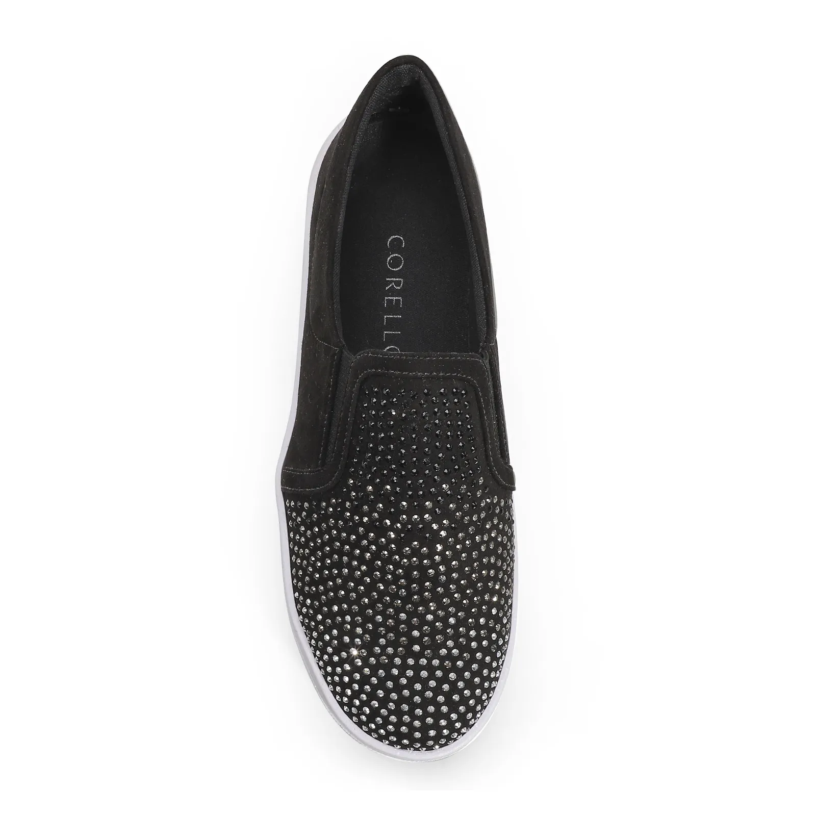 Slip On Brilho Alternativo Camurça Preto