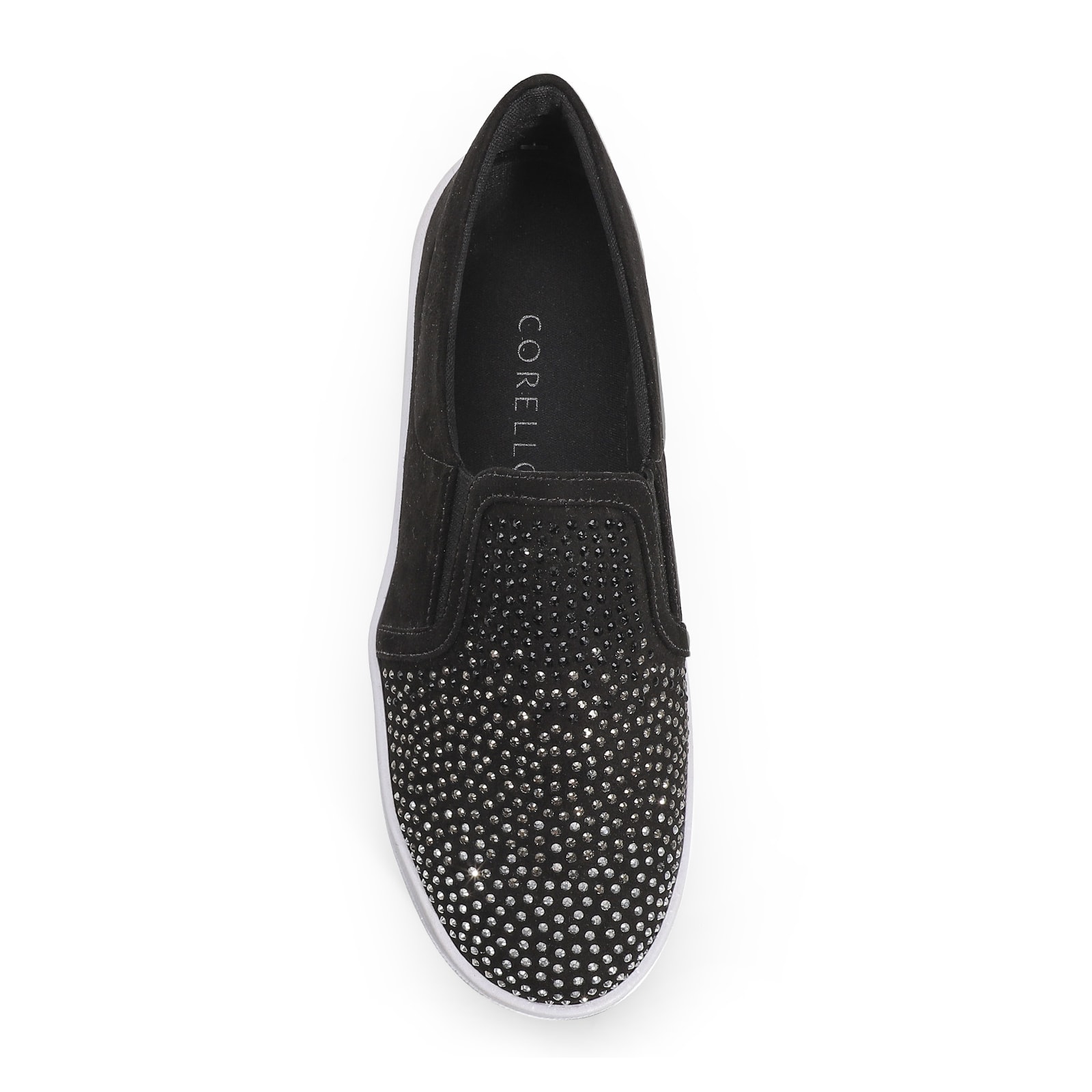 Slip On Brilho Alternativo Camurça Preto
