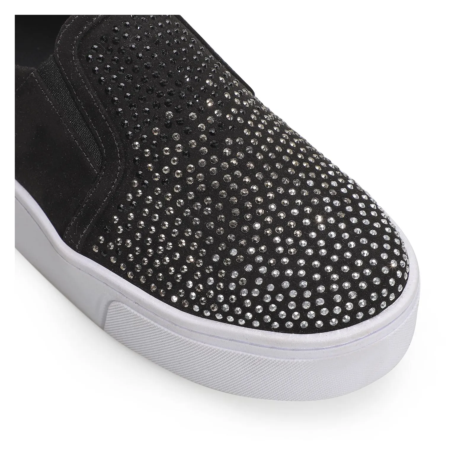 Slip On Brilho Alternativo Camurça Preto
