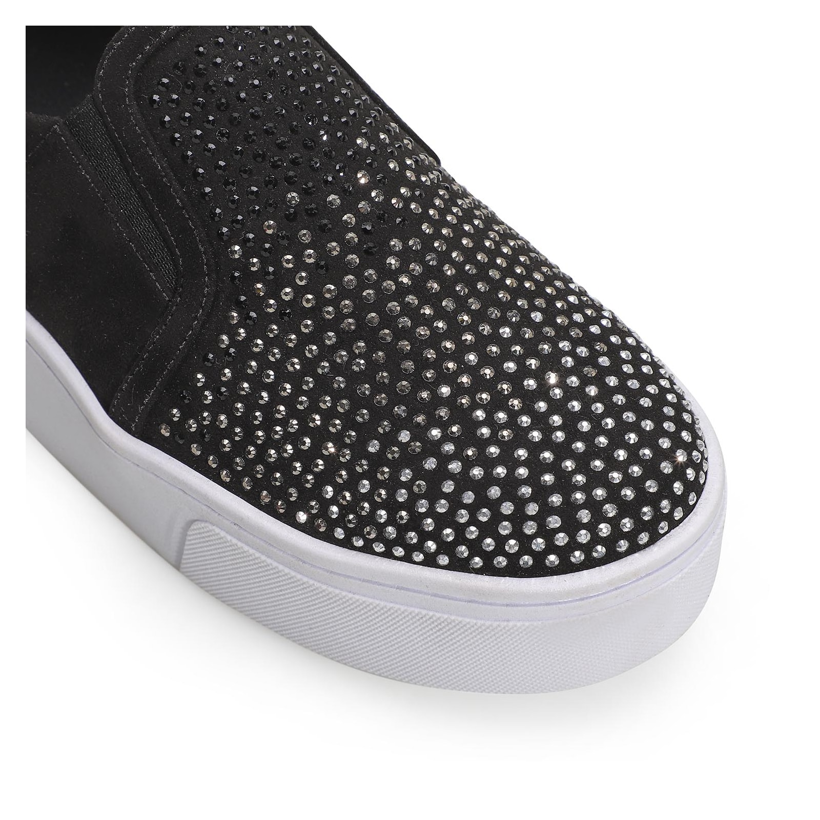 Slip On Brilho Alternativo Camurça Preto