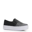 Slip On Brilho Alternativo Camurça Preto - imagem 1