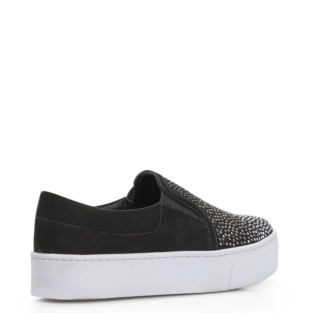 Slip On Brilho Alternativo Camurça Preto - imagem 3