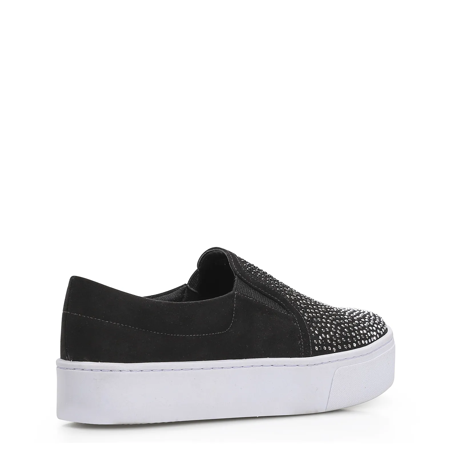 Slip On Brilho Alternativo Camurça Preto