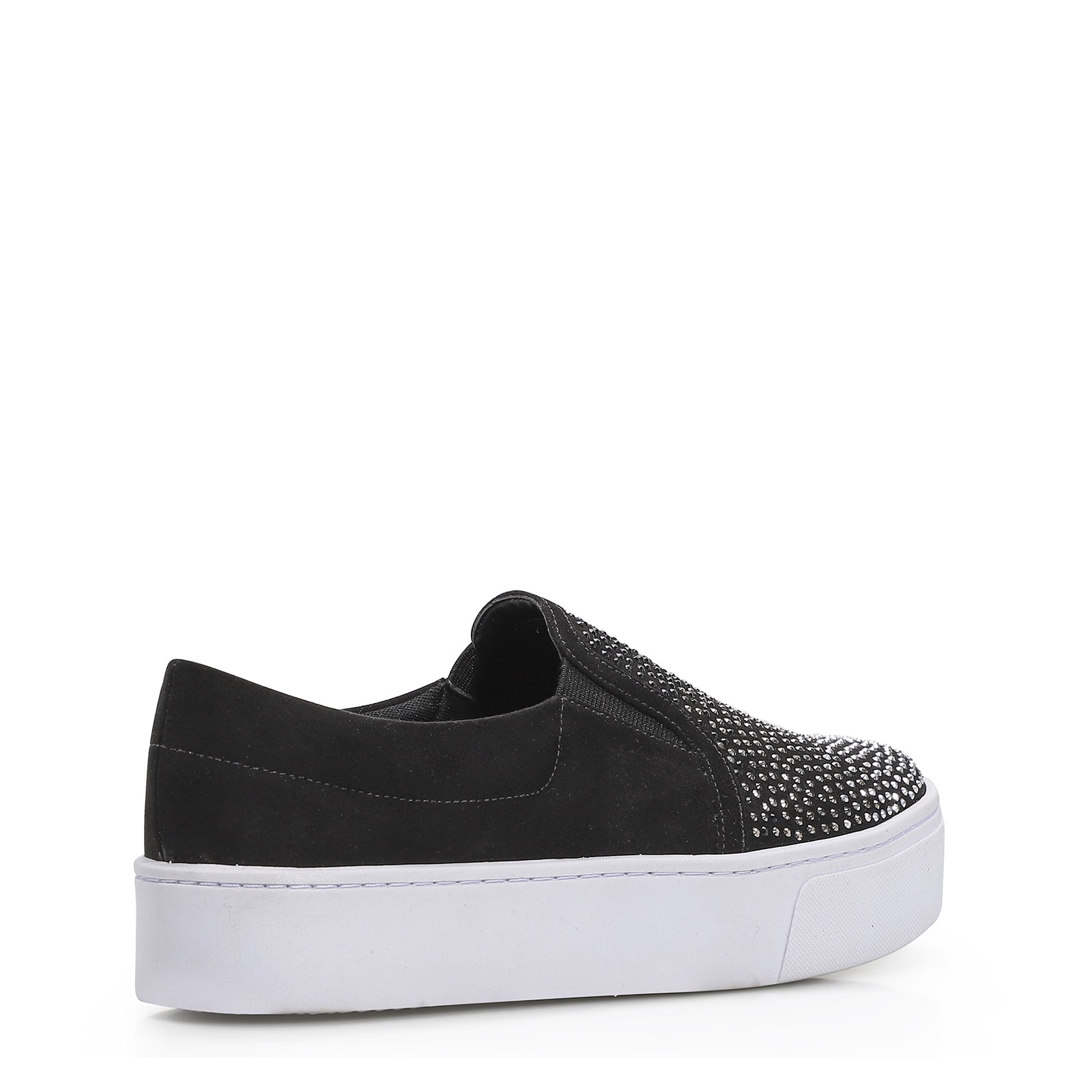 Slip On Brilho Alternativo Camurça Preto