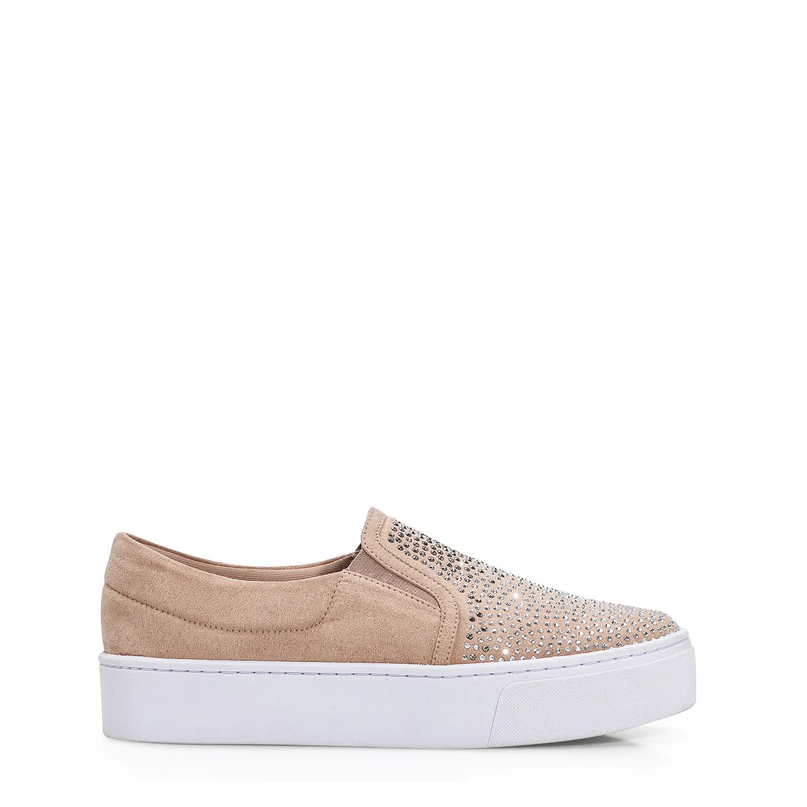 Slip On Brilho Alternativo Camurça Rosado