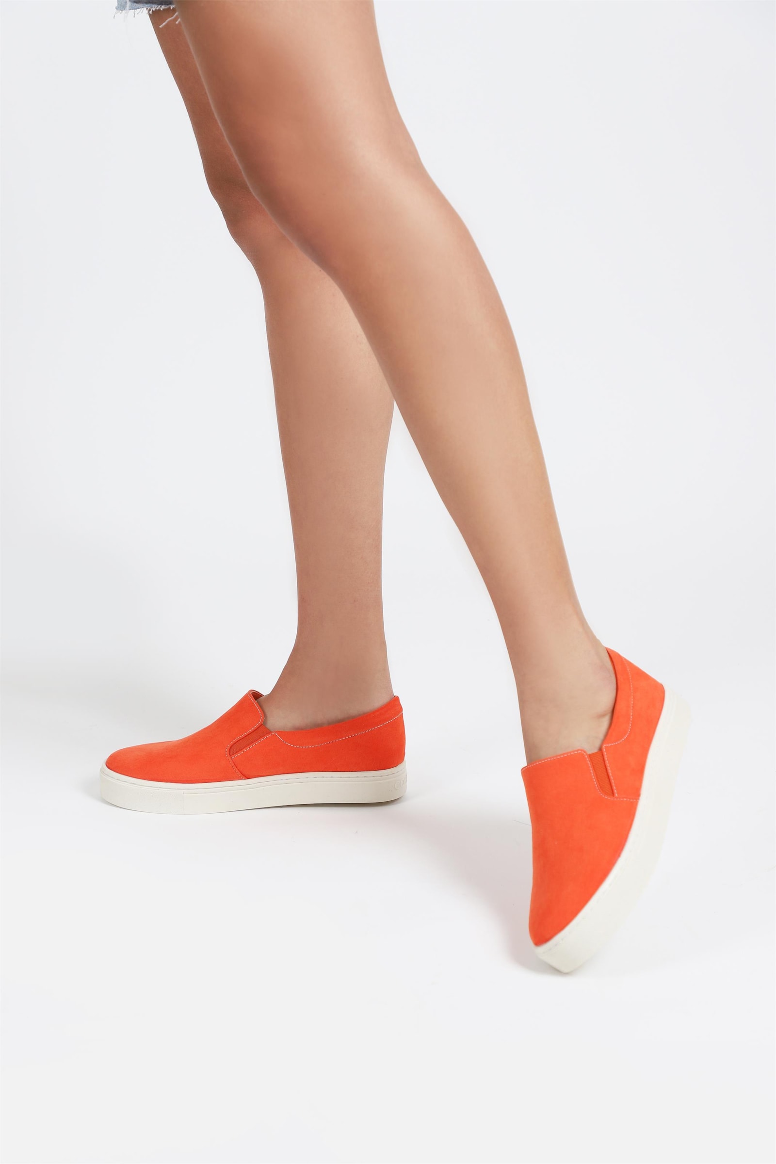 Slip On Camurça Laranja