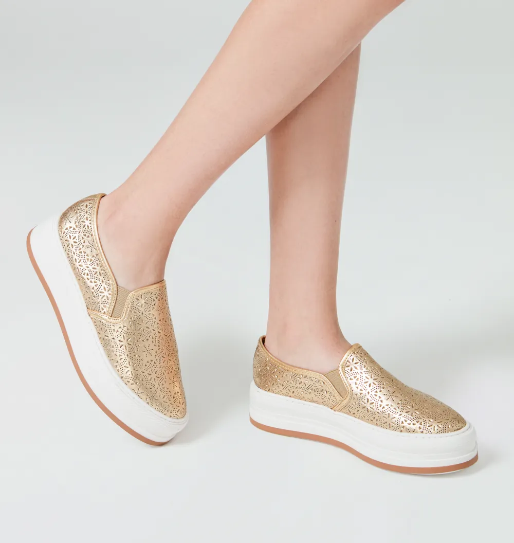 Slip On Couro Champagne - imagem 2