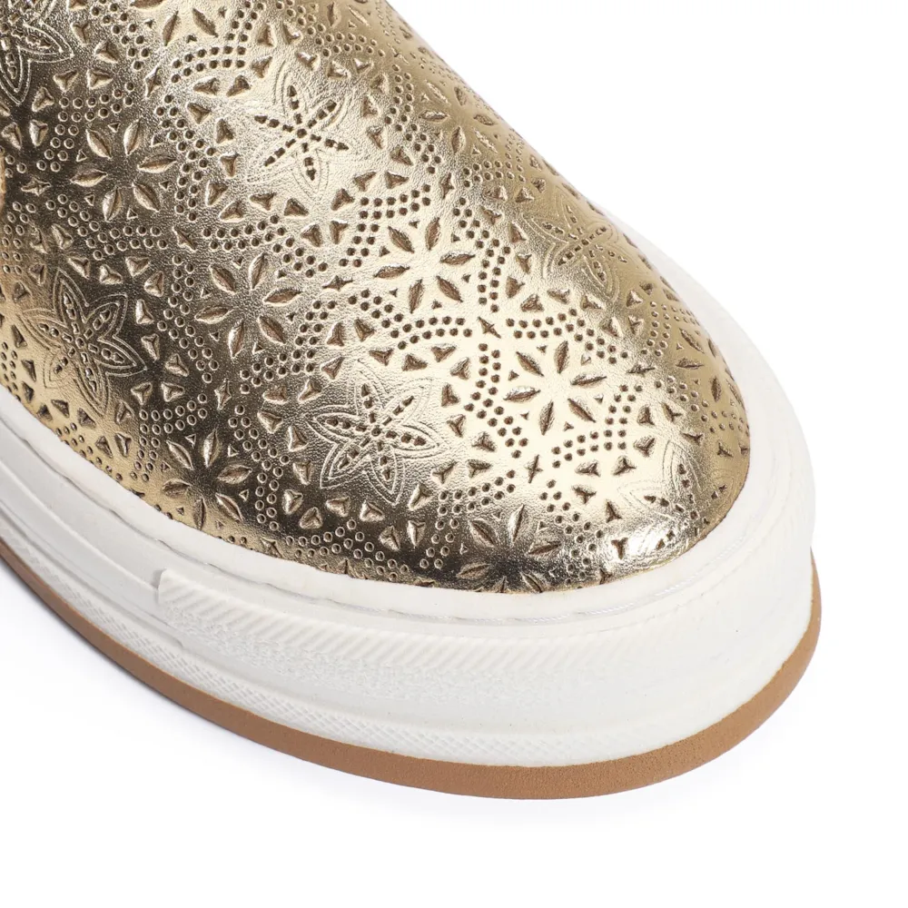 Slip On Couro Champagne - imagem 7