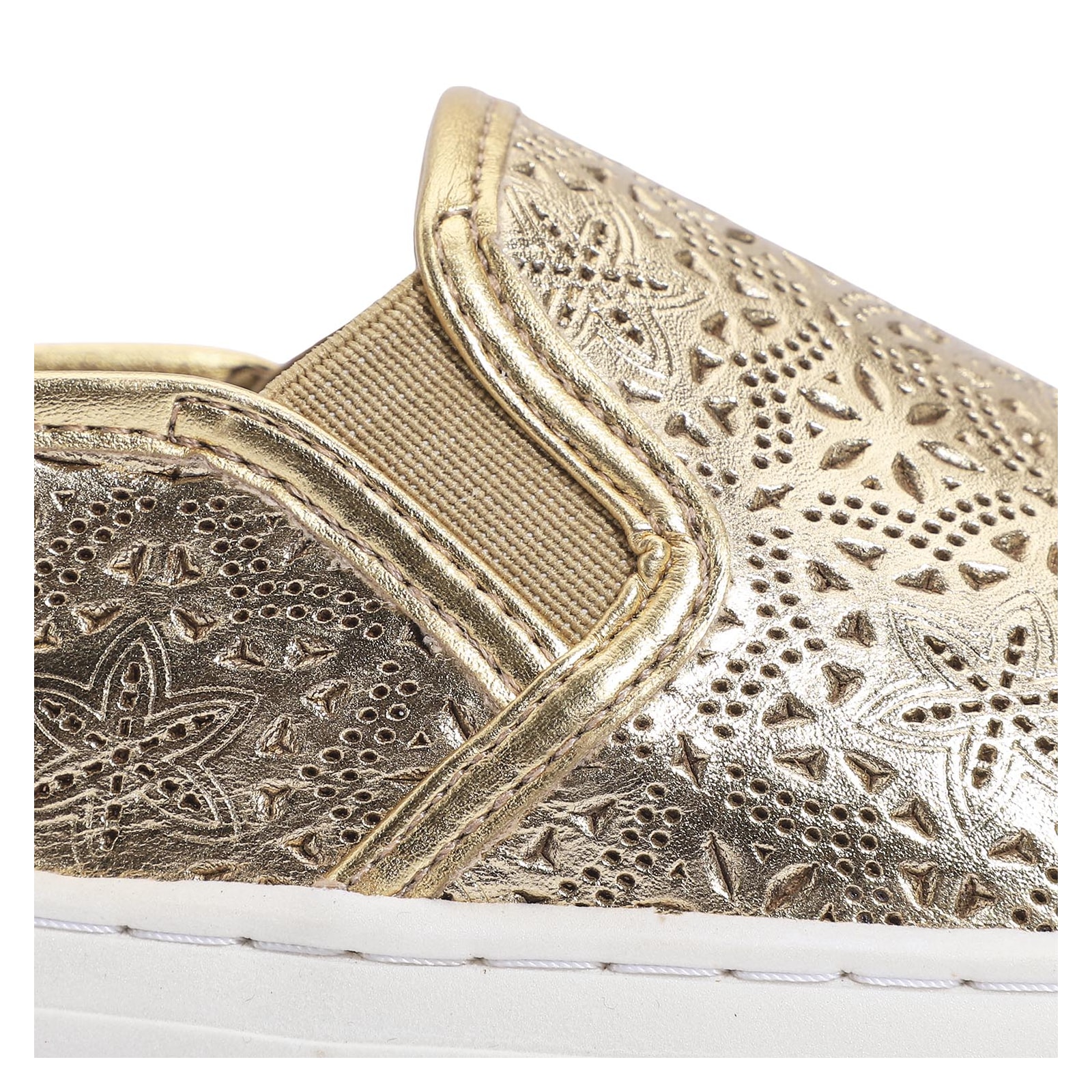 Slip On Couro Champagne