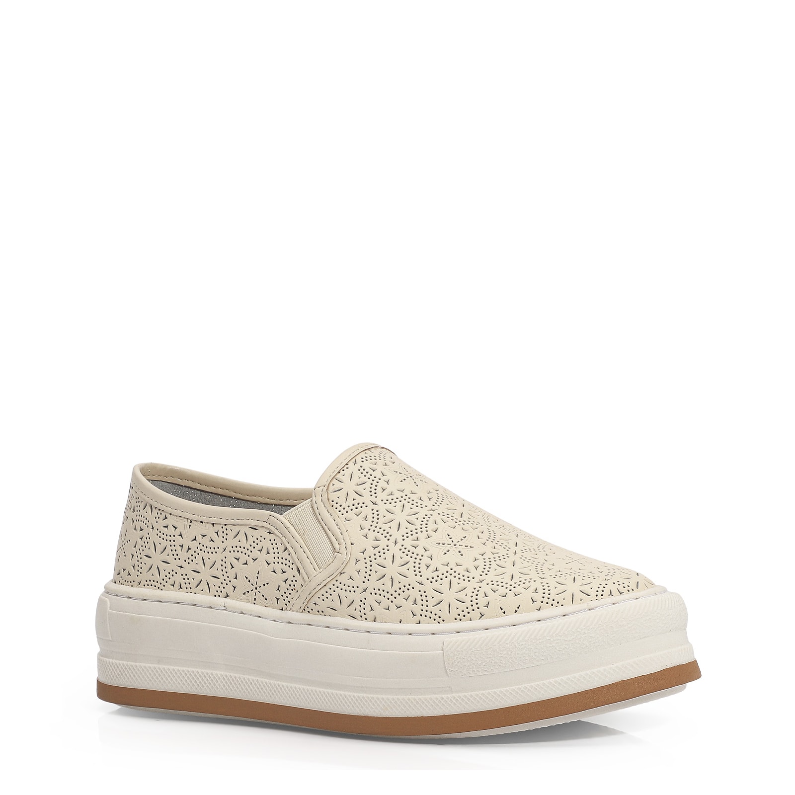 Slip On Couro Off White