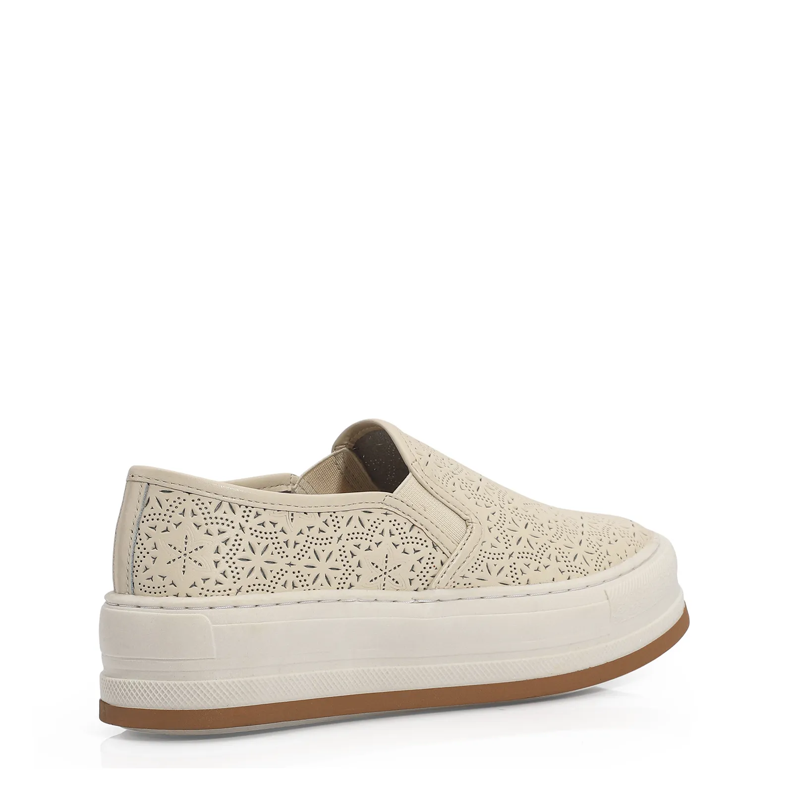 Slip On Couro Off White