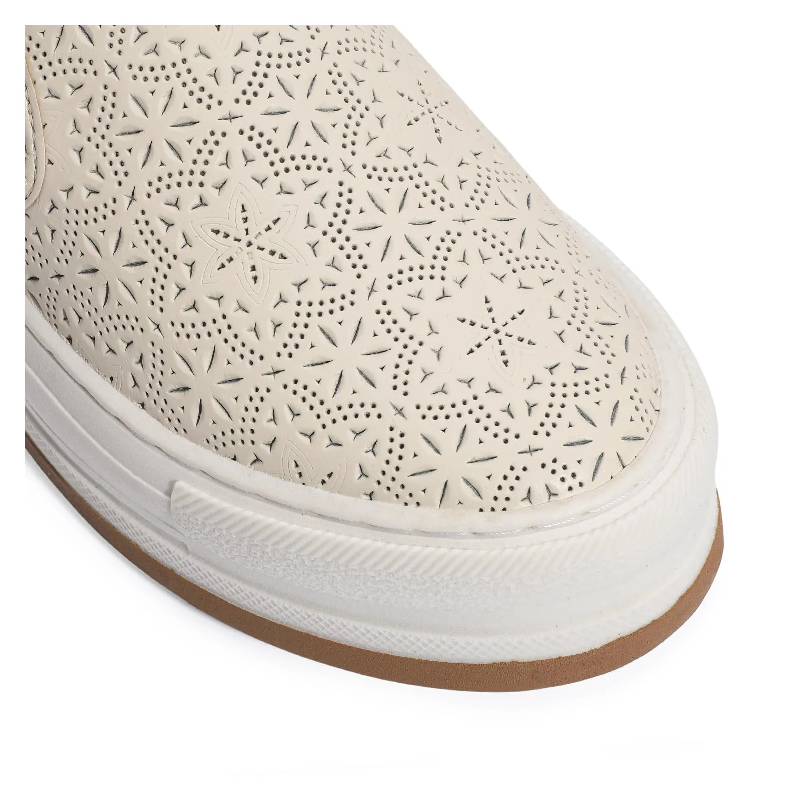 Slip On Couro Off White