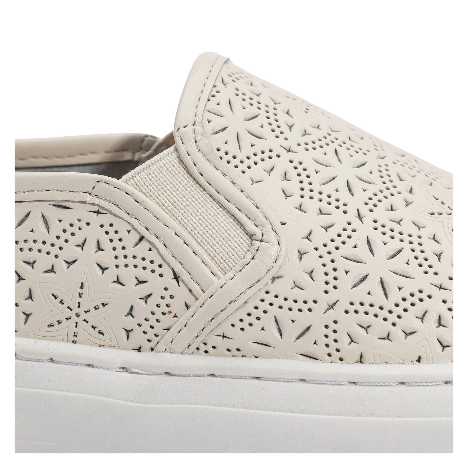 Slip On Couro Off White